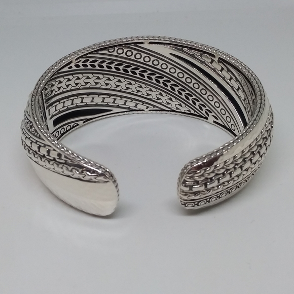 JAI by John Hardy 86.3 gram Solid Sterling Silver Cuff Bracelet - Picture 7 of 12